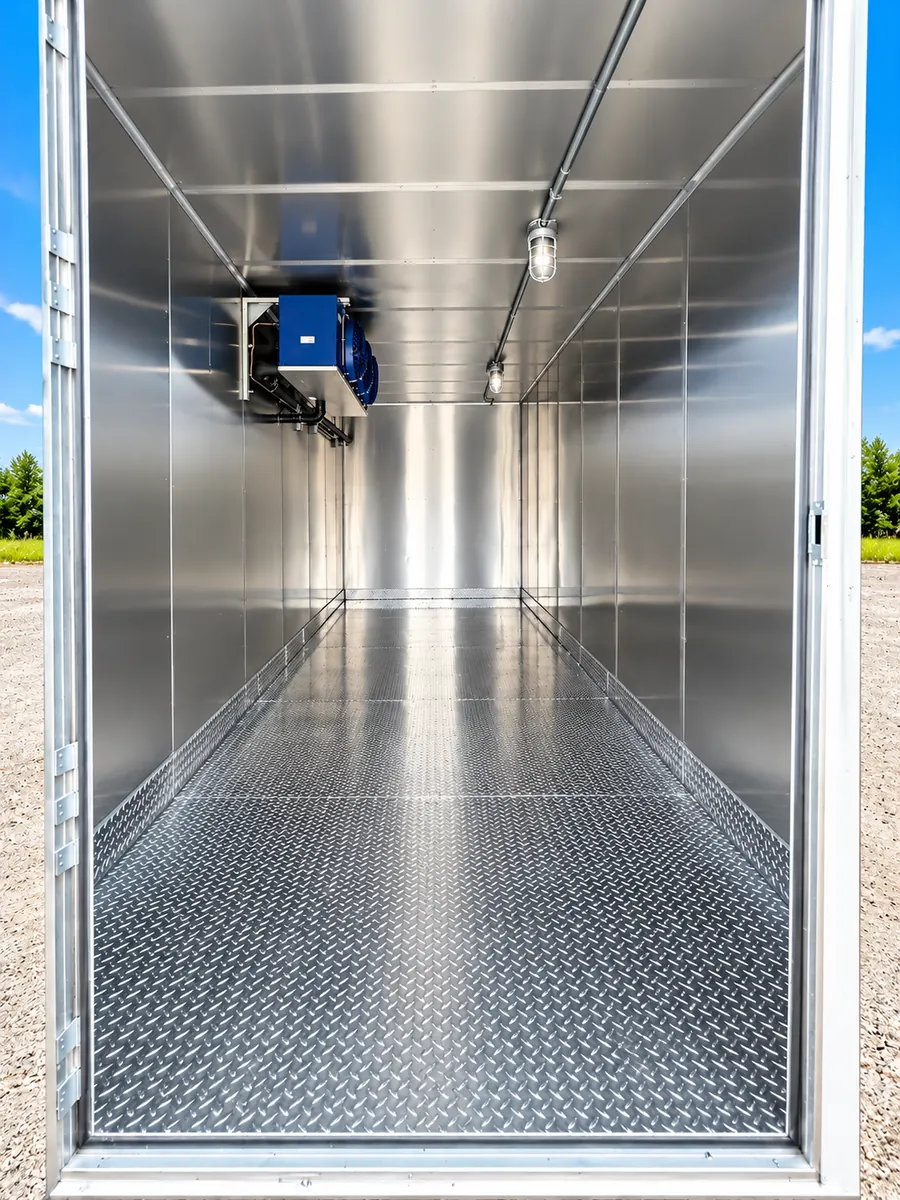 20ft refrigerated trailer cold storage interior