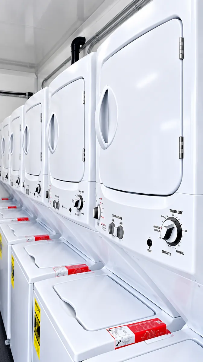 24ft temporary laundry trailer interior