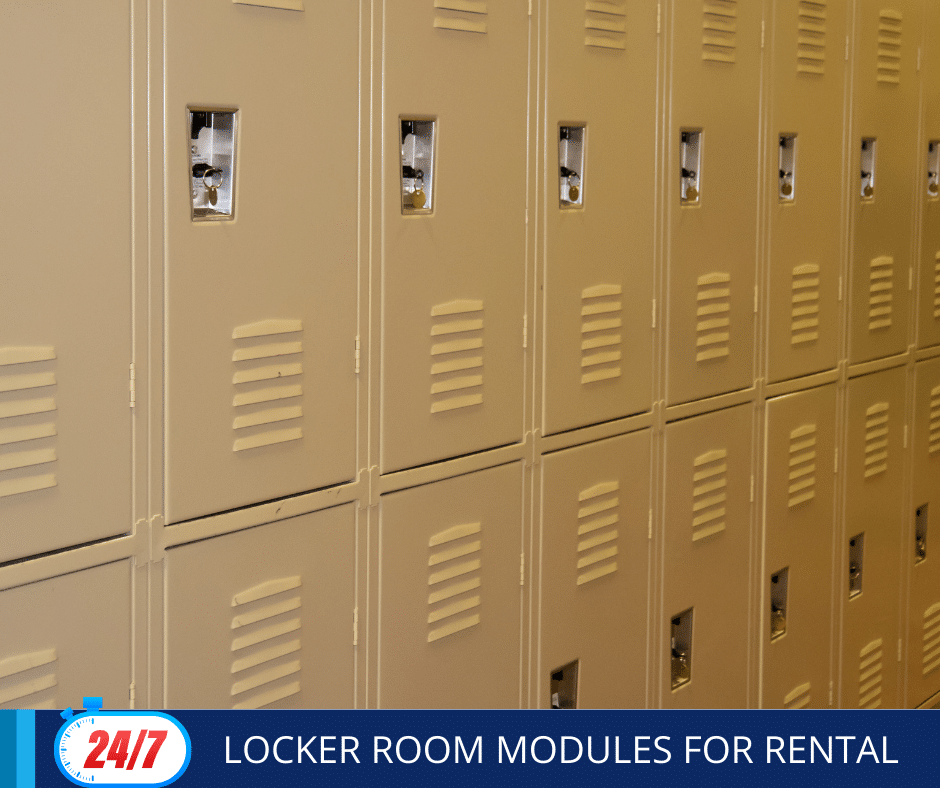 Locker Room Modules For Rental